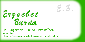 erzsebet burda business card